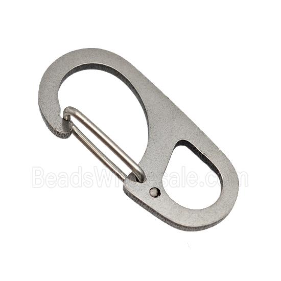 Raw Stainless Steel Carabiner Clasp