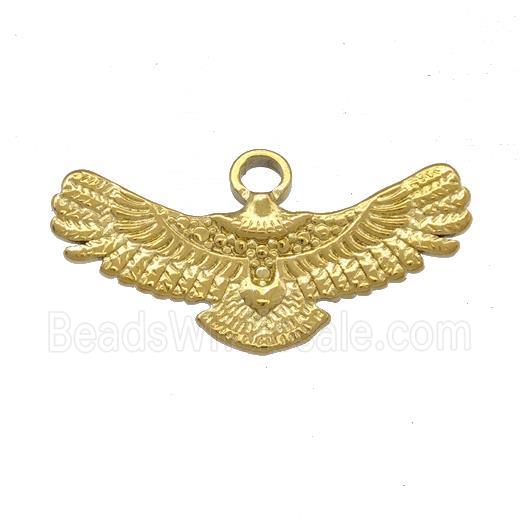 Stainless Steel Eagle Charms Pendant Gold Plated