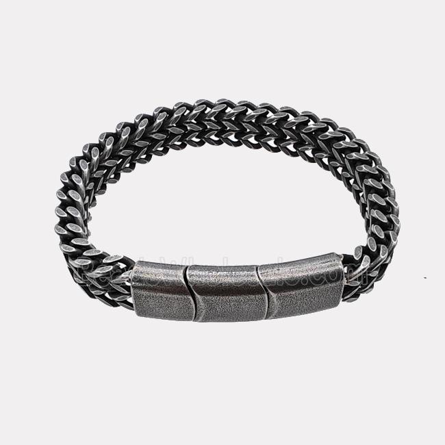 304 Stainless Steel Bracelet Antique Black