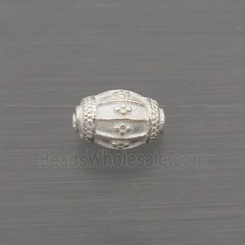 Sterling Silver Beads Barrel