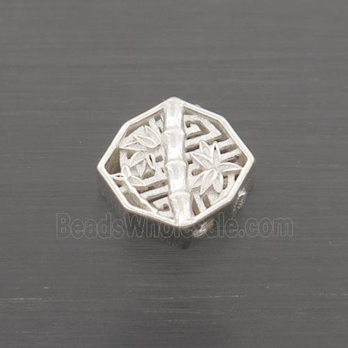 Sterling Silver Beads Bamboo