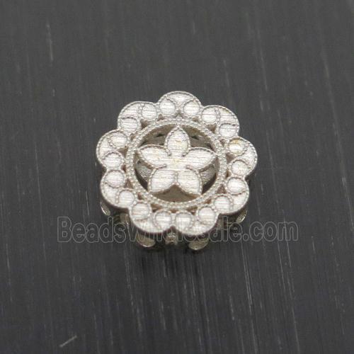 Sterling Silver Beads Flower