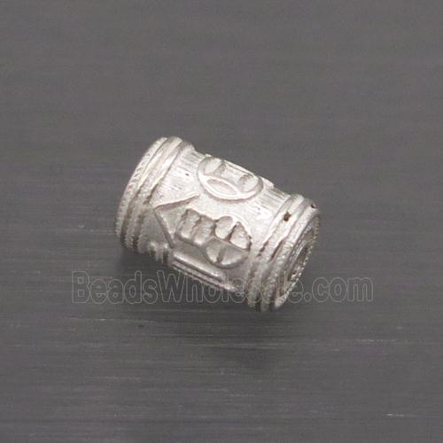 Sterling Silver Beads Tube