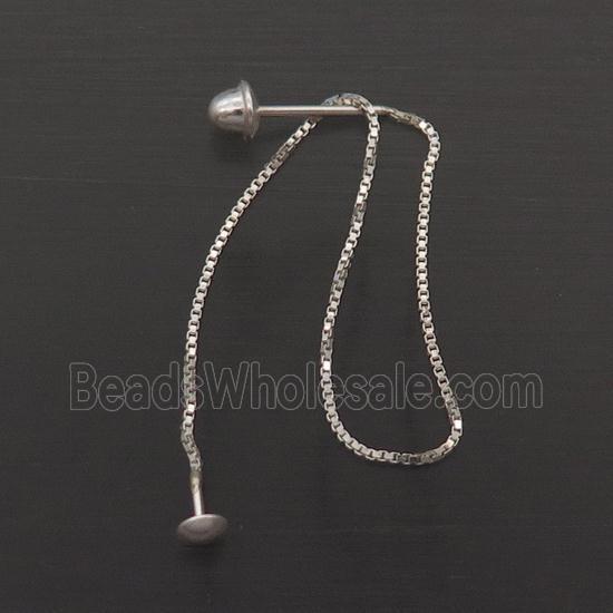 Sterling Silver Wire Earring Chain