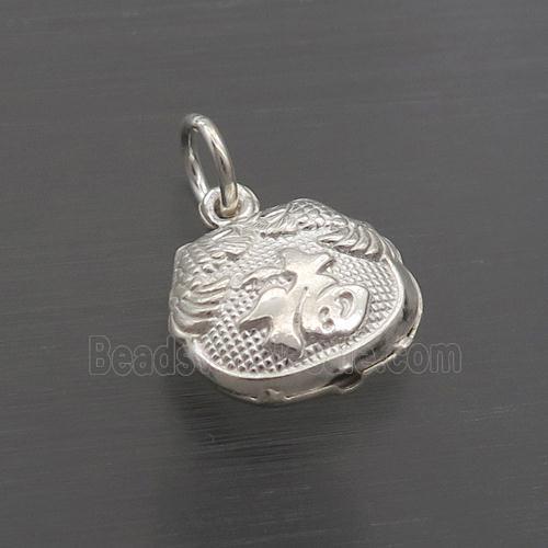 Sterling Silver Lucky Fu Pendant