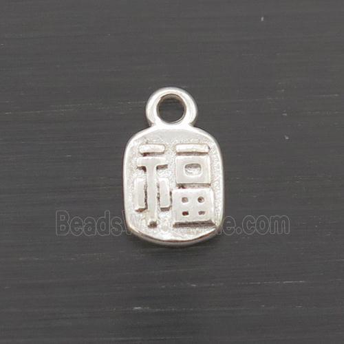 Sterling Silver Lucky Fu Pendant