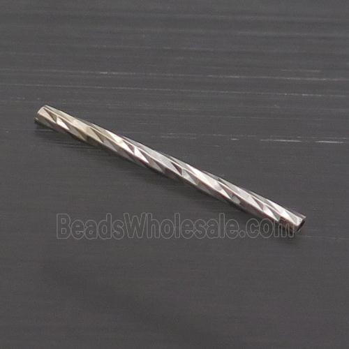 Sterling Silver Column Beads