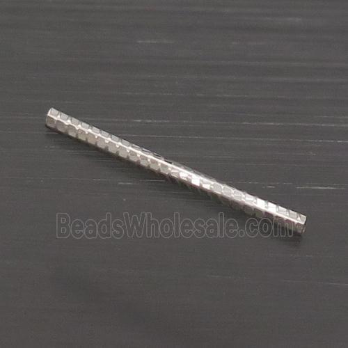 Sterling Silver Column Beads