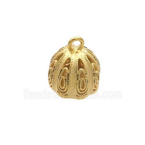 Sterling Silver Pendant Lotus Gold Plated