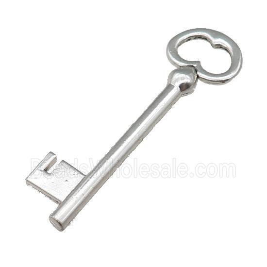Tibetan Style Zinc Key Charms Pendant Antique Silver