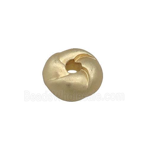 Tibetan Style Zinc Rondelle Beads Hot Wheels Duck Gold