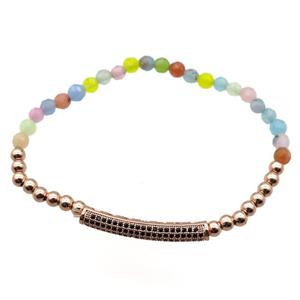 agate stretchy bracelets, approx 4mm dia [BR10555]