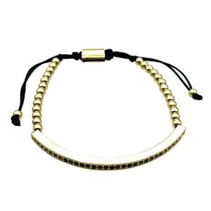 gold Brass adjustable Bracelets, approx 4mm dia [BR10559]