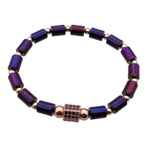 hematite stretchy bracelet, stretchy, approx 6-8mm [BR10589]