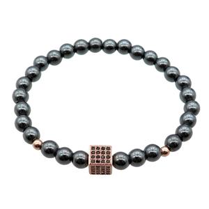 black Hematite Bracelets, stretchy, approx 6mm, 8mm [BR10660]