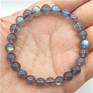 Labradorite Bracelet Stretchy Round, approx 8mm dia [BR10829]