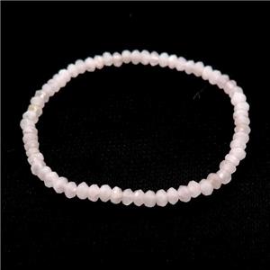 Rose Quartz Bracelet Stretchy, approx 4mm [BR10859]