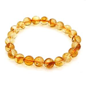 Natural Yellow Citrine Bracelets Stretchy, approx 8mm [BR11000]