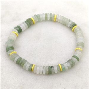 Natural Chinese Jadeite Bracelet Stretchy, approx 6mm [BR11009]