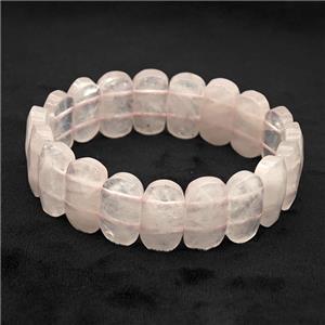 Pink Rose Quartz Bracelet Stretchy, approx 11-20mm [BR11092]