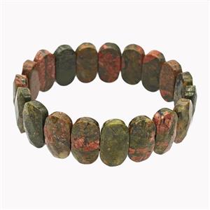 Unakite Bracelet Stretchy, approx 11-20mm [BR11097]