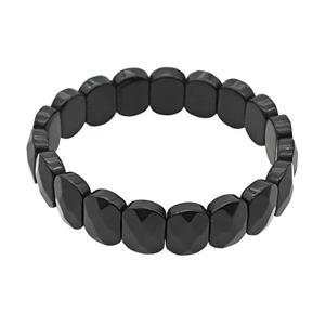 Black Obsidian Bracelet Stretchy, approx 11-15mm [BR11111]