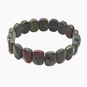 Dragon Bloodstone Bracelet Stretchy, approx 11-15mm [BR11126]