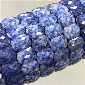 Natural Blue Dalmatian Jasper Bracelet Stretchy, approx 10-14mm [BR11197]