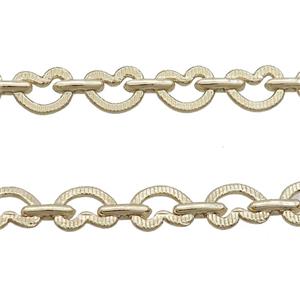 Copper Heart Chain Gold Plated, approx 6.5mm [CH10758]