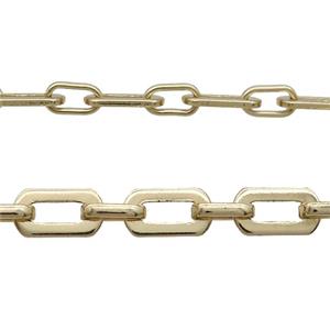 Copper Rolo Chain Gold Plated, approx 7-13mm, 5.5-10mm [CH10761]