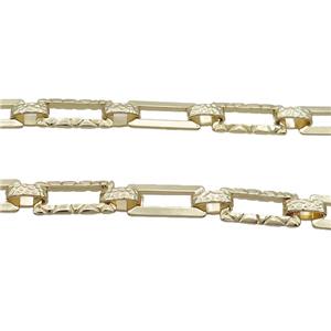 Copper Chain Gold Plated, approx 10-20mm [CH10773]