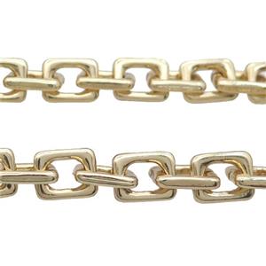 Copper Chain Gold Plated, approx 11-14mm [CH10774]