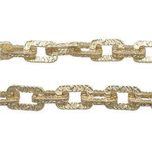 Copper Chain Gold Plated, approx 10-15mm [CH10790]