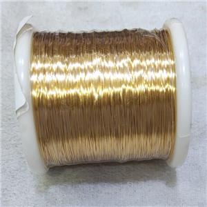 Copper Wire Cord 18K Gold Plated, approx 0.4mm thickness [CH10799-0.4MM]