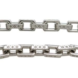 Alloy Chain Platinum Plated, approx 9.5-15mm [CH10806]