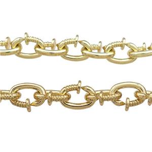 Alloy Chain Gold Plated, approx 11.5-15mm [CH10808]