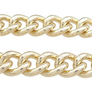 Aluminium Chain Gold Plated, approx 13-16mm [CH10820]