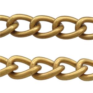 Aluminium Chain Matte Gold Plated, approx 20-27mm [CH10827]