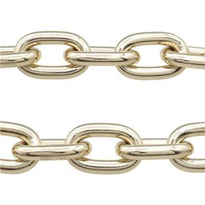 Aluminium Rolo Chain Gold Plated, approx 25-40mm [CH10829]