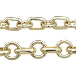 Alloy Chain Gold Plated, approx 13mm, 10-15mm [CH10832]