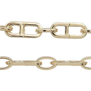Alloy Chain Gold Plated, approx 8-13mm, 9-22mm [CH10846]