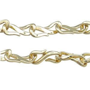 Alloy Chain Gold Plated, approx 9-22mm [CH10848]
