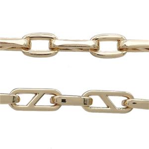 Alloy Chain Gold Plated, approx 9-14mm, 7.5-18mm [CH10863]