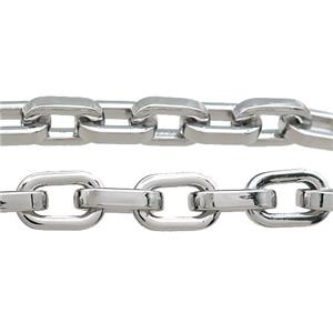 Alloy Chain Platinum Plated, approx 9-15mm [CH10872]