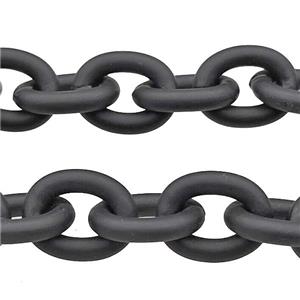 Aluminium Chain Black Painted, approx 14-17mm [CH10906]