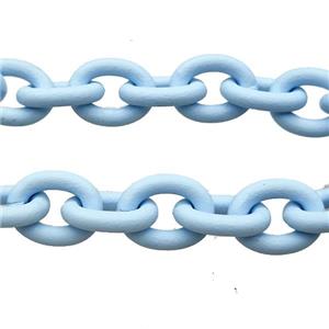 Aluminium Chain Lt.blue Painted, approx 14-17mm [CH10909]