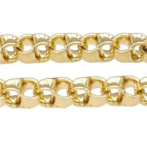 Copper Chain Gold Plated, approx 6mm [CH10911]