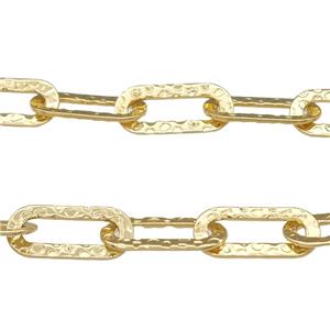 Copper Chain Gold Plated, approx 8-18mm [CH10925]