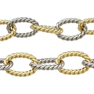 Copper Chain Gold Plated, approx 11.5-17mm [CH10930]