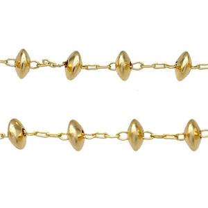 Copper Chain Gold Plated, approx 6mm [CH10943]